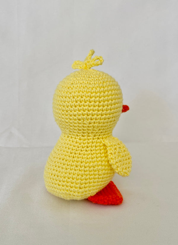 Crochet Duck, Yellow Duck, The Hidden Treehouse, Waldorf toy, Montessori Toy, Cotton, Safety Eyes