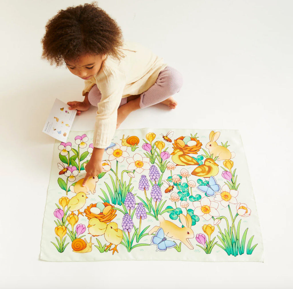 Sarah Silks - Bunny & Chick- Seek & Find Playsilk