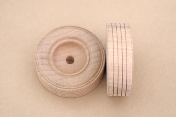 The Hidden Treehouse, Wood Wheels, Wooden Wheels, Thread wheels, Toy wheels, wooden toy, waldorf toy, montessori toy wheel
