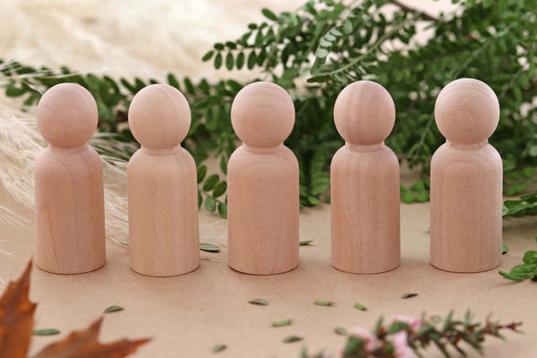 Wood Dad Peg Doll - Large 6cm