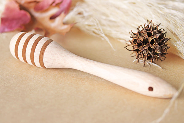 Wooden Beech Honey Dipper