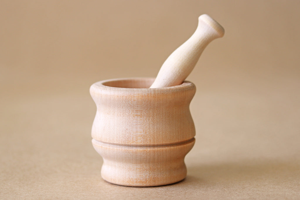 Wooden Mortar & Pestle