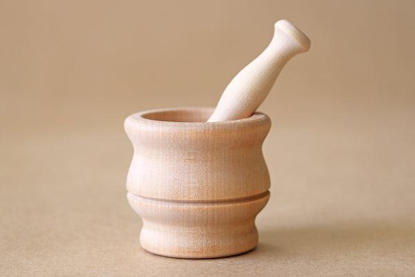 Wooden Mortar & Pestle