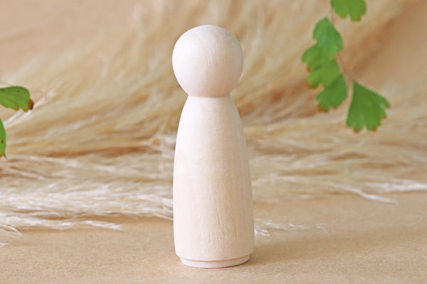 Wooden Peg Doll Girl 7.5cm