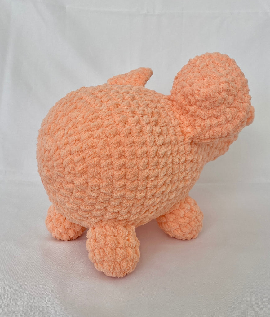 Crochet elephant, nursery toy, baby gift, soft blue, play animals, the hidden treehouse, handmade, waldorf toy, montessori toy, handcrafted