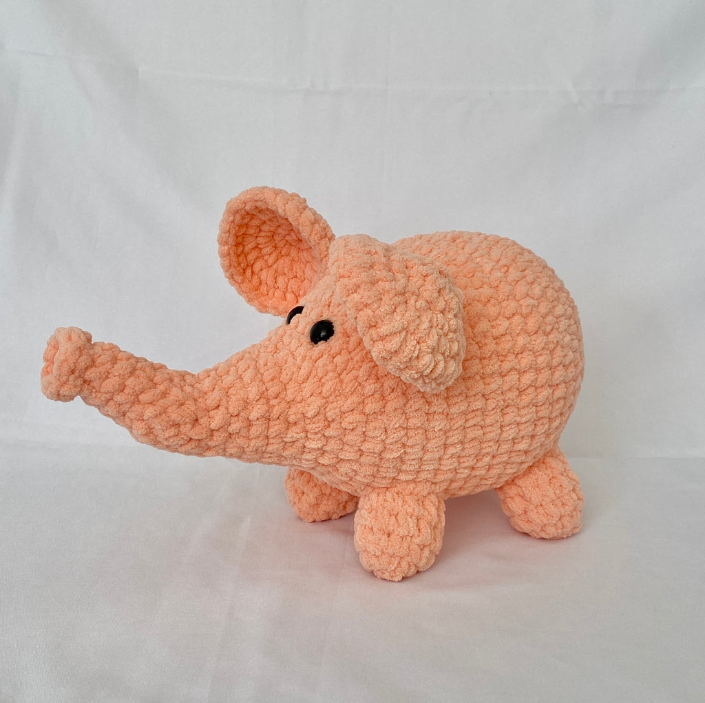 Crochet elephant, nursery toy, baby gift, soft blue, play animals, the hidden treehouse, handmade, waldorf toy, montessori toy, handcrafted