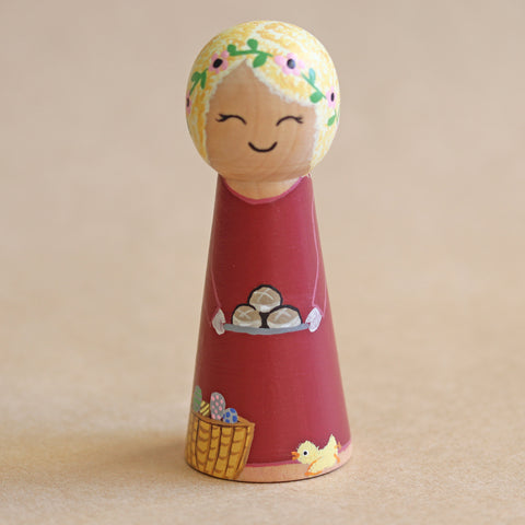 Easter Girl Peg Doll - Style B