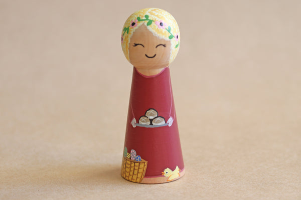 Easter Girl Peg Doll - Style B