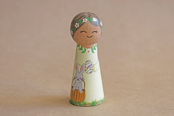 Easter Girl Peg Doll - Style A