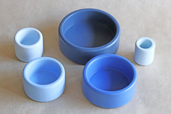 Blue Stacking Bowl Set