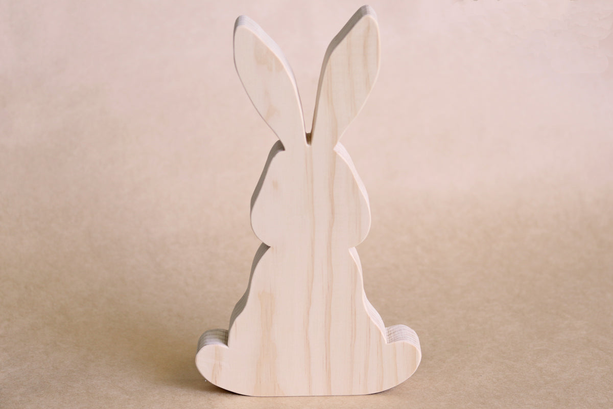 4x6 Solid Rabbit Giant Wooden Bunny Rabbit - DIY - The Hidden Treehouse