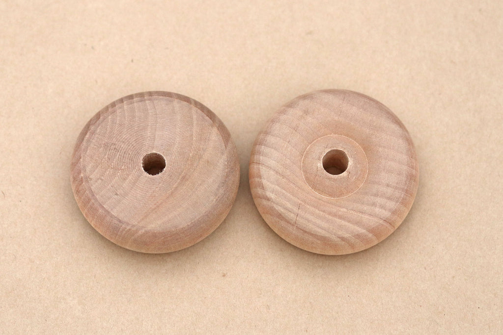 Wooden Wheels - 2.5"  x 5/8"