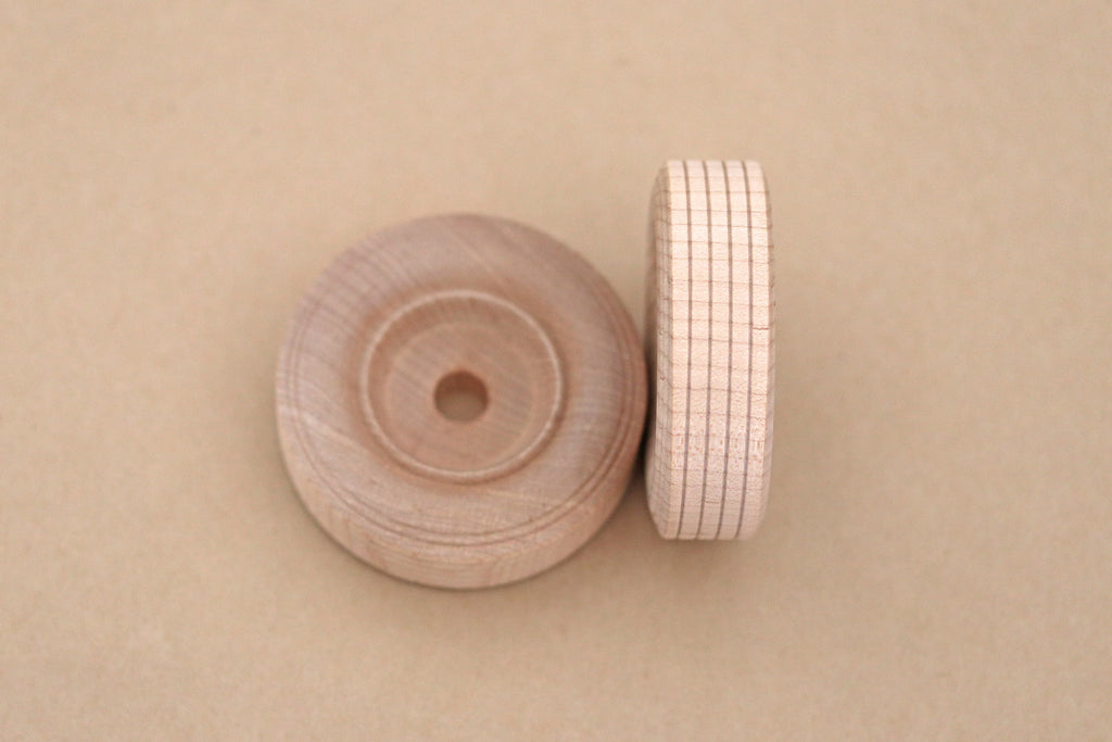 Wooden Tread Style Wheels - Large 2.5"