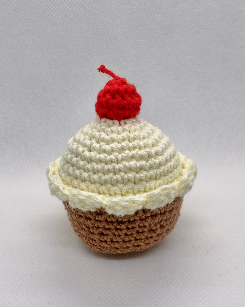 Crochet muffin, the hidden treehouse, bakery food, play kitchen food, kids muffin toy, handmade muffin toy, crochet cupcake, pastel muffin, pastel cupcake, crochet