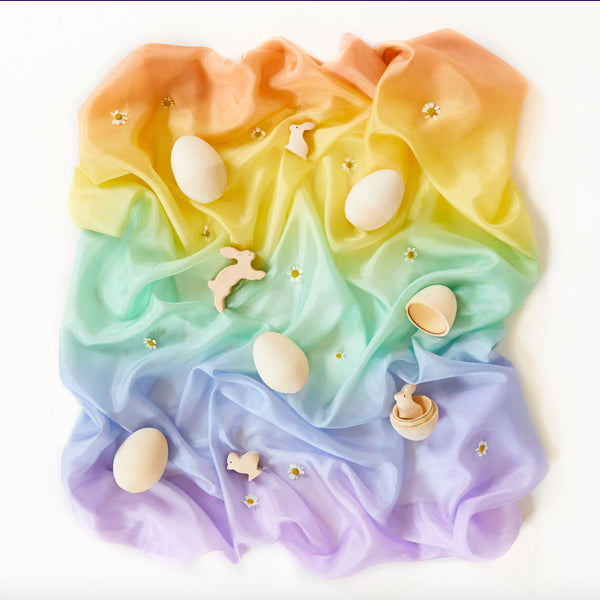 Sarah's Silks - Soft Rainbow Playsilk