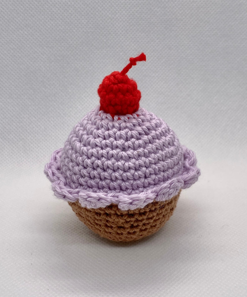 Crochet muffin, the hidden treehouse, bakery food, play kitchen food, kids muffin toy, handmade muffin toy, crochet cupcake