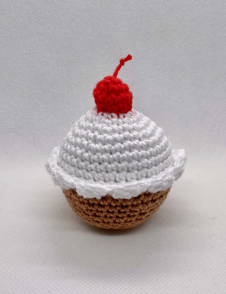 Crochet muffin, the hidden treehouse, bakery food, play kitchen food, kids muffin toy, handmade muffin toy, crochet cupcake, pastel muffin, pastel cupcake, crochet