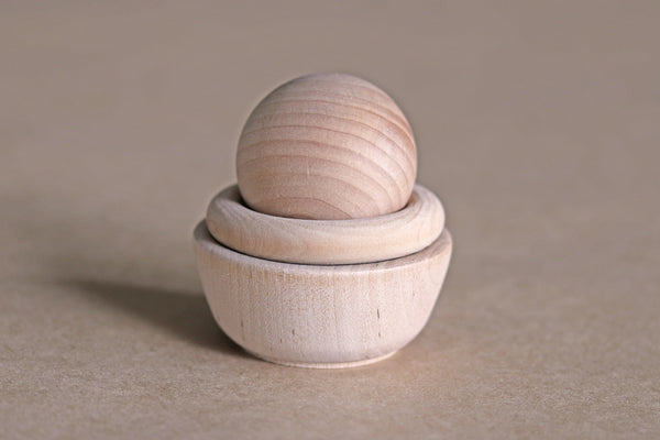 Wooden Ball, Ring & Bowl Set