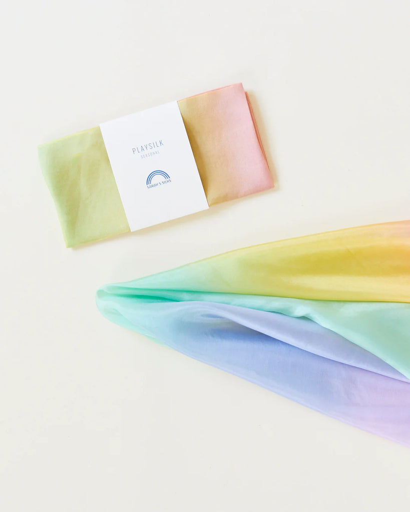 Sarah's Silks - Soft Rainbow Playsilk