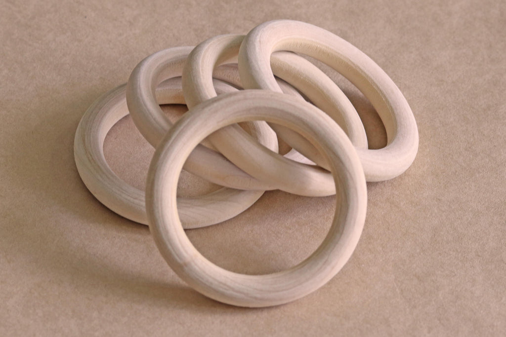 Wooden Rings - 7cm  (3 pk)