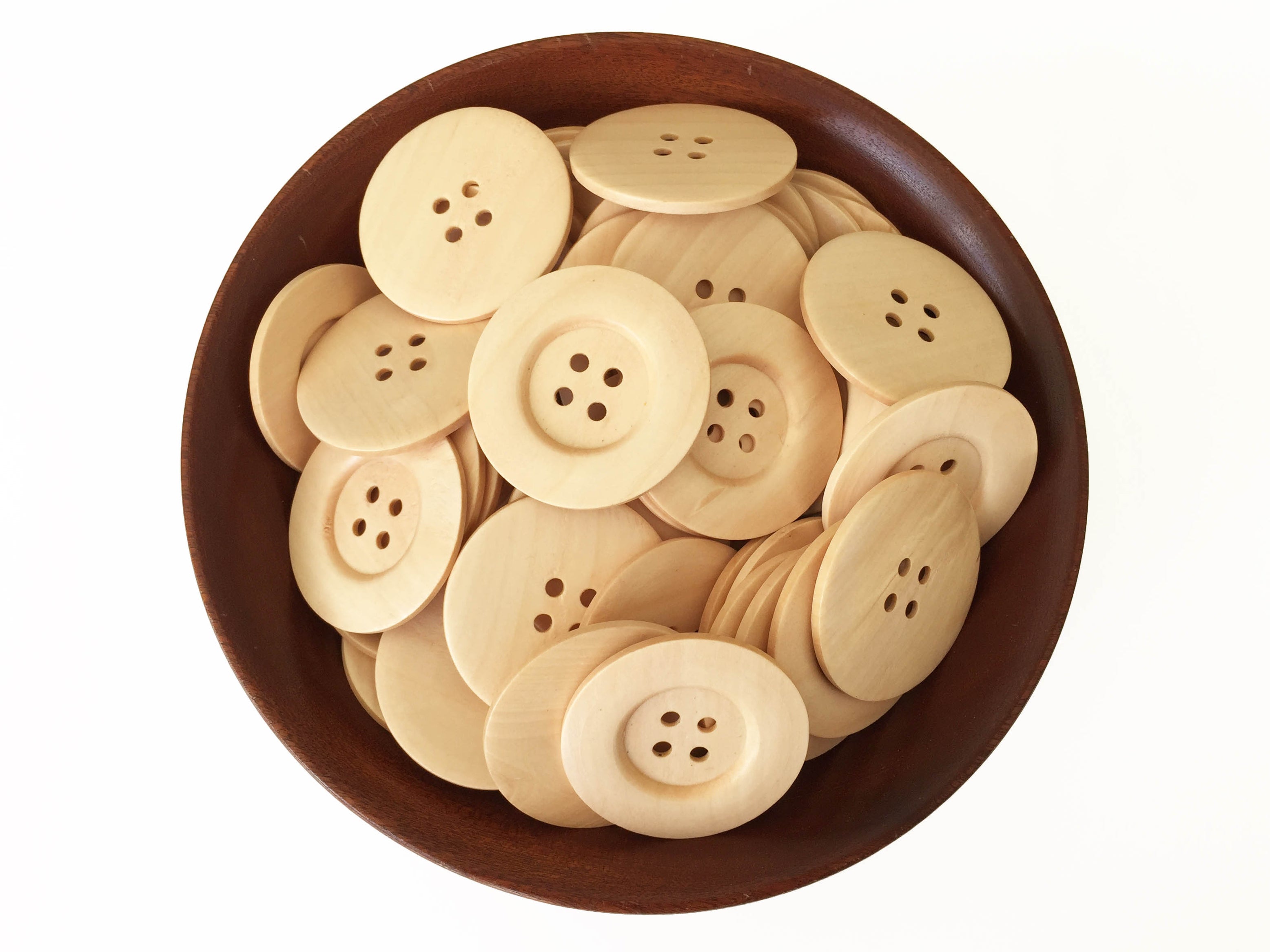 Wood Buttons Pack - Large 6cm – The Hidden Treehouse