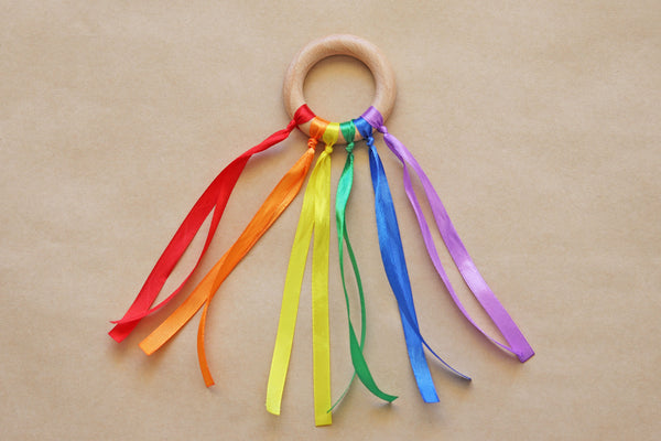 Rainbow Ribbon Dance Ring