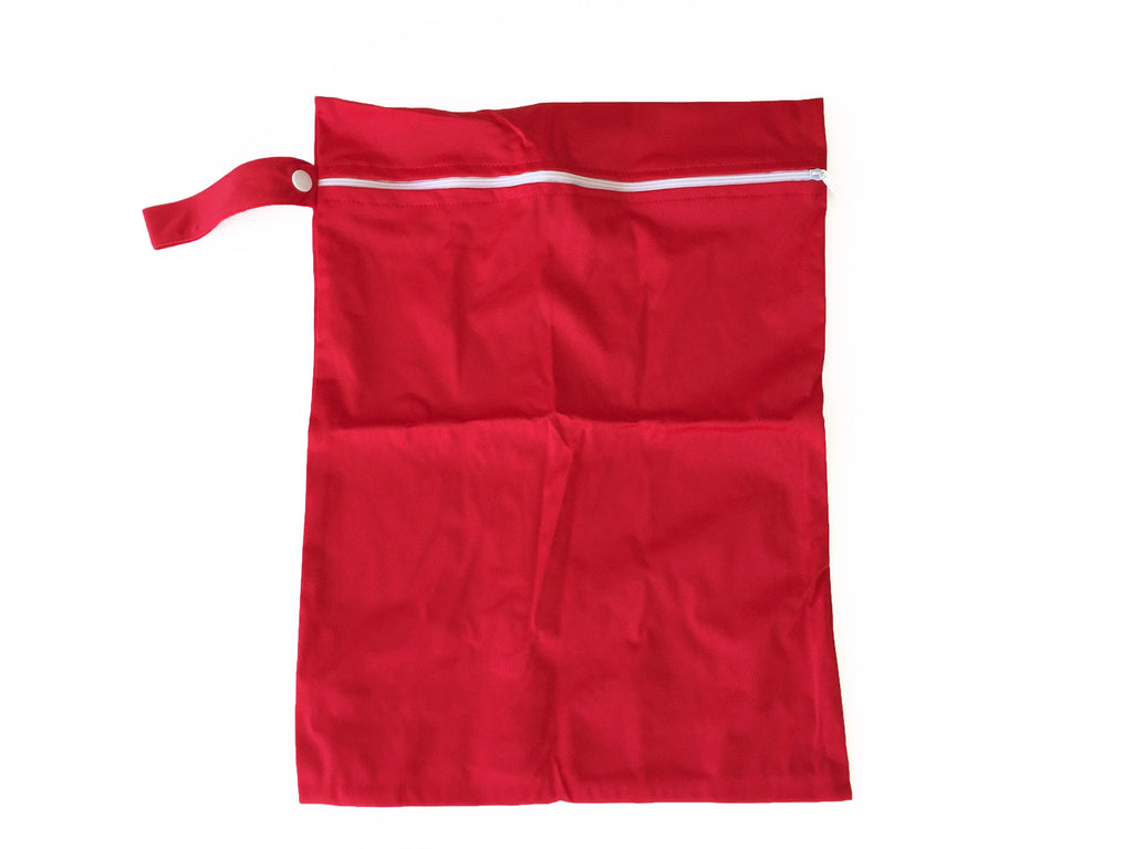 The Hidden Treehouse, Wet Bag, Red wet bag, swimming bag, baby wet bag, nappy bag