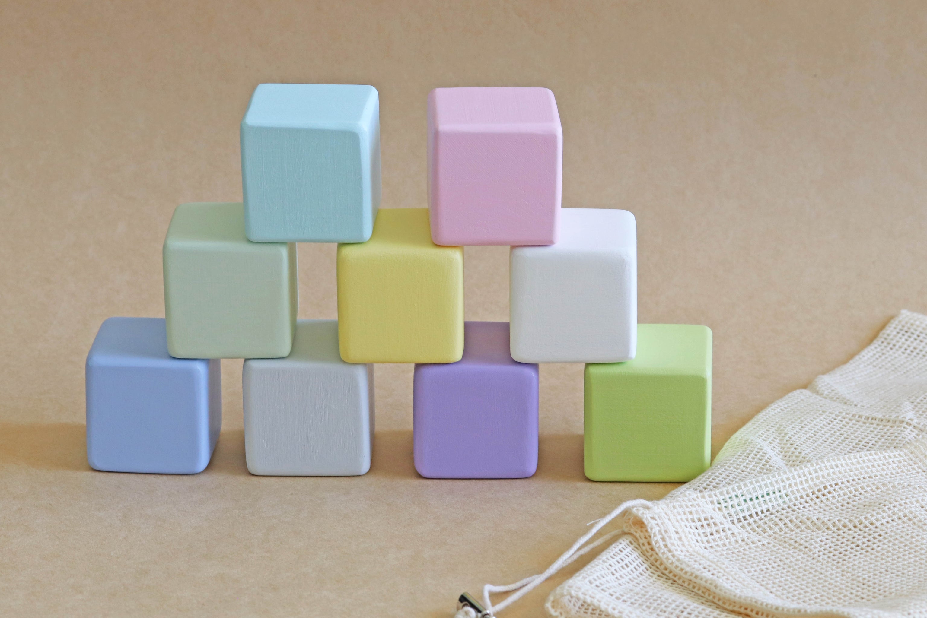 Block Set Pastel Pastel Coloured Block set - The Hidden Treehouse